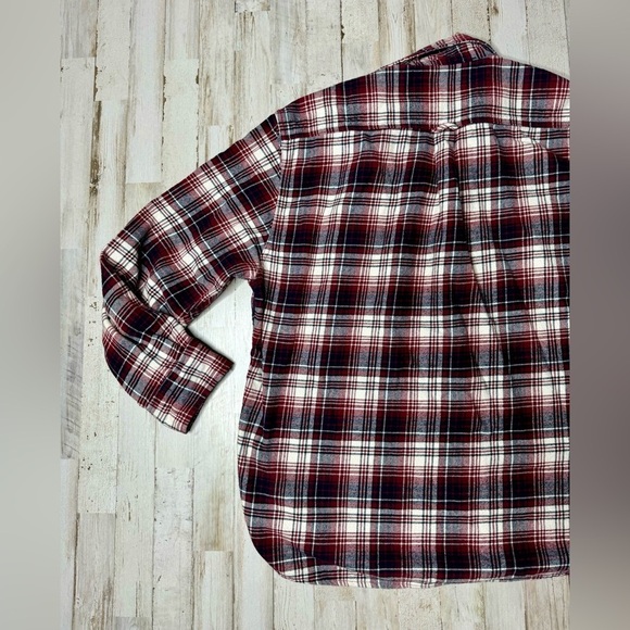 Jachs Flannel Shirt Mens XL Plaid Heavy Long Sleeve Button Up Classic Red - Picture 13 of 13